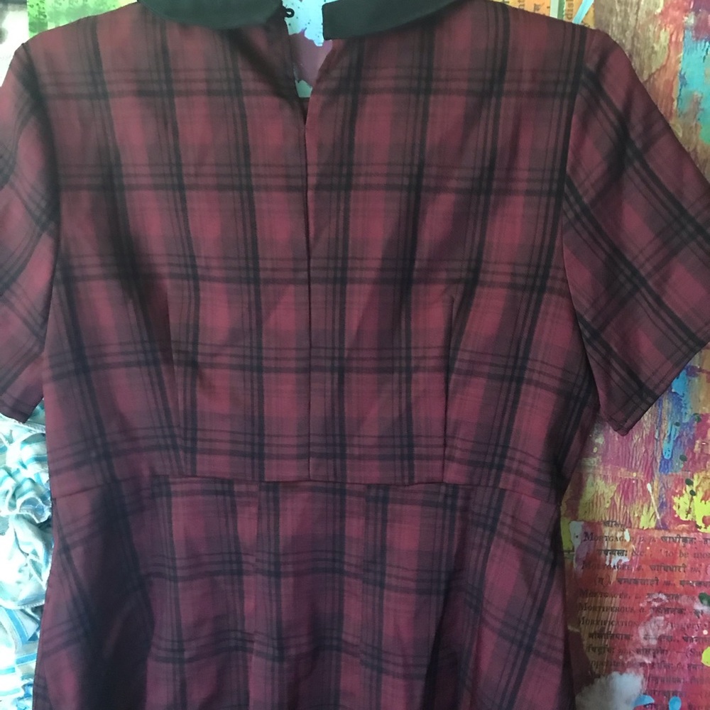 Disturbia goth plaid dress size 12 - Picture 3 of 3
